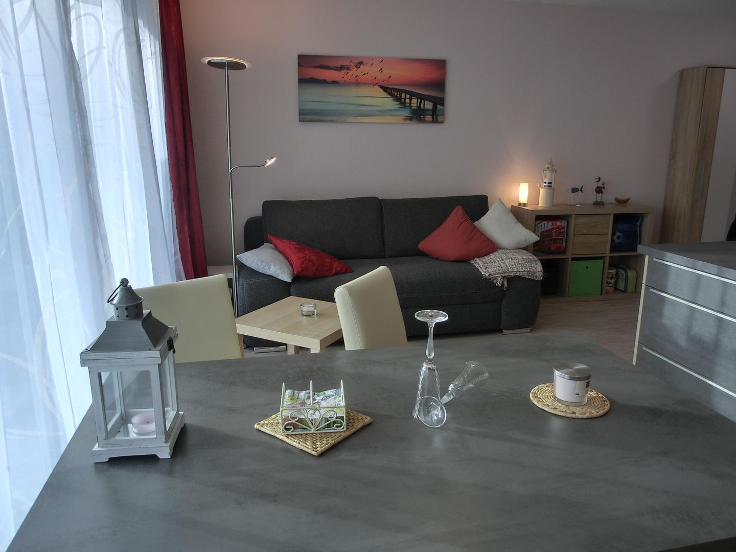  Ferienwohnung KWV 7 EG Graal-Müritz Küstenwald - Wohnzimmer