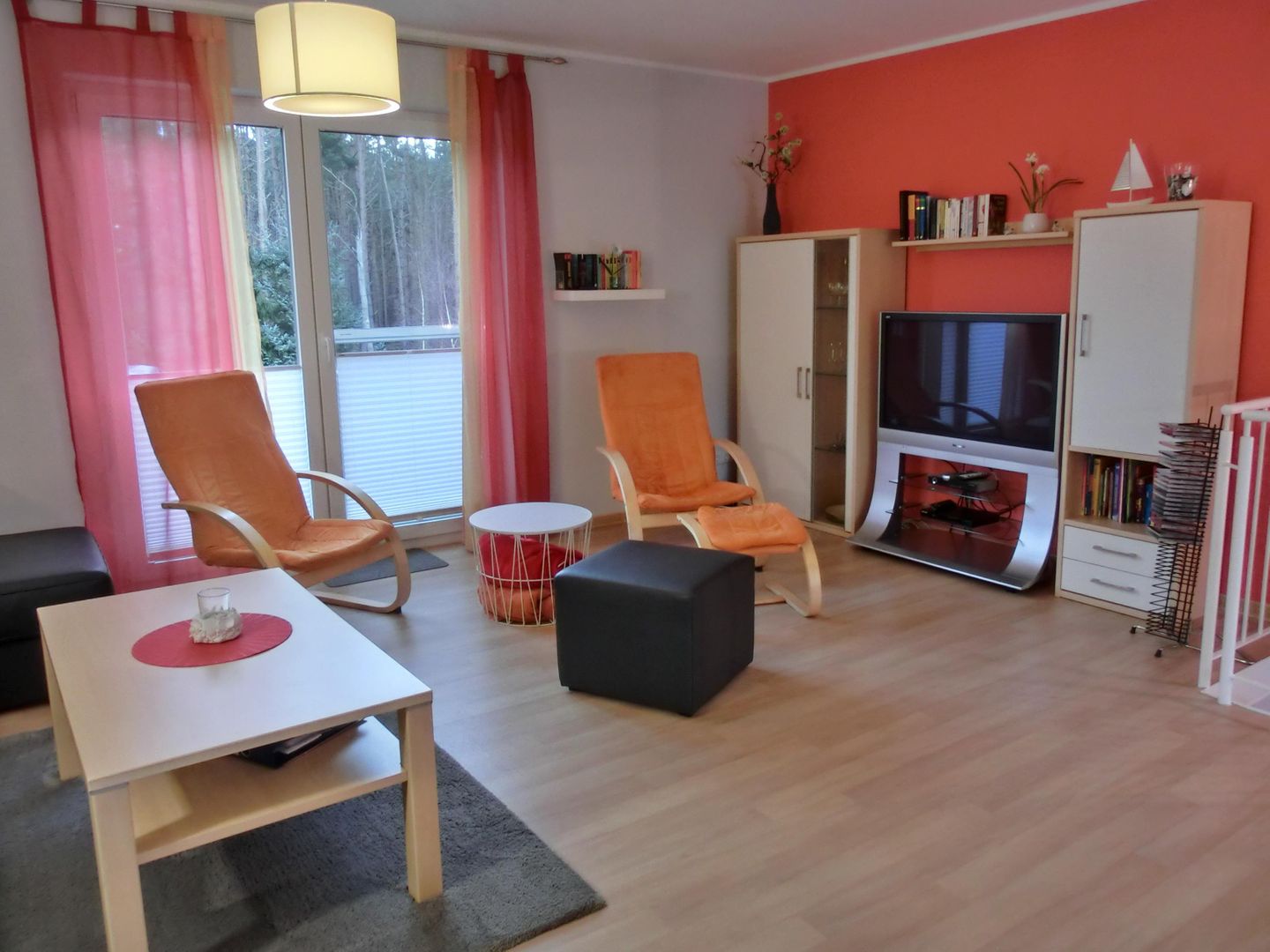  Ferienwohnung KWE 22 OG Graal-Müritz Küstenwald - Wohnzimmer