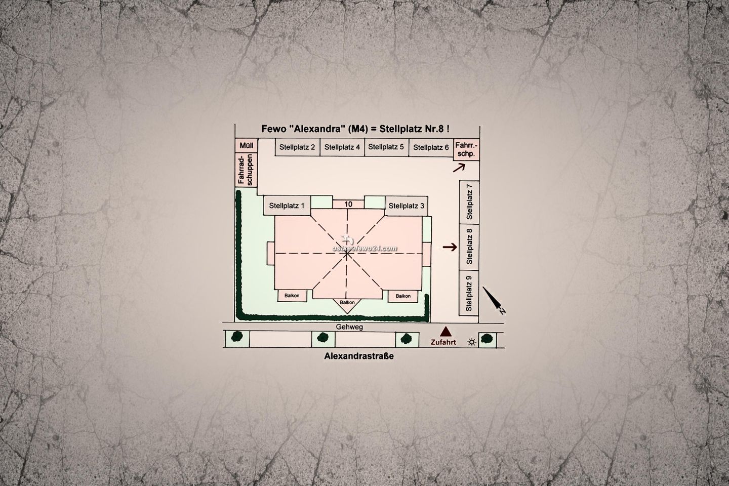  Ferienwohnung M4 "Alexandra" Graal-Müritz - Grundriss