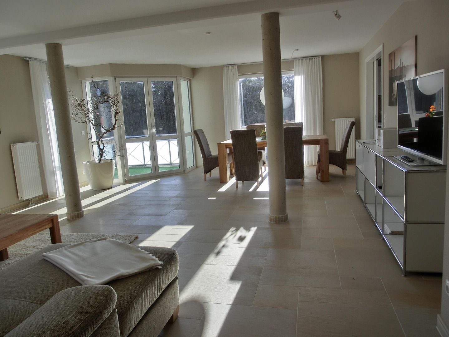  Ferienwohnung i30 "Achterdeck" Graal-Müritz - Wohnzimmer