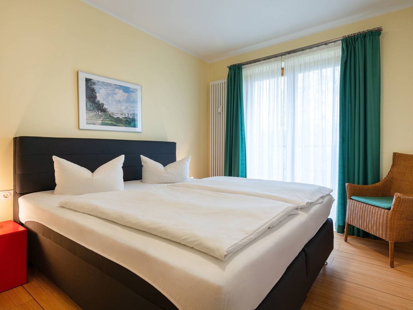 Kaiservillen Heringsdorf Ferienwohnung mit 1 Schlafzimmer und Terrasse (D104) Insel Usedom - Schlafzimmer