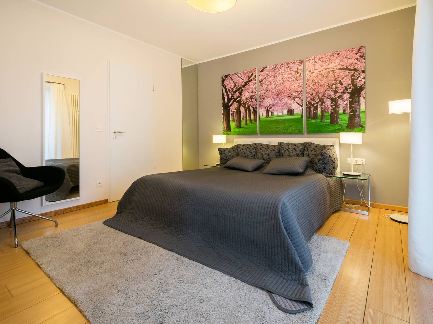 Kaiservillen Heringsdorf Ferienwohnung mit 1 Schlafzimmer und Balkon (D105) Insel Usedom - Schlafzimmer
