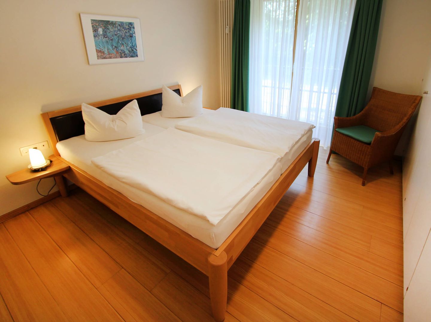 Kaiservillen Heringsdorf Ferienwohnung mit 1 Schlafzimmer und Balkon (D114) Insel Usedom - Schlafzimmer