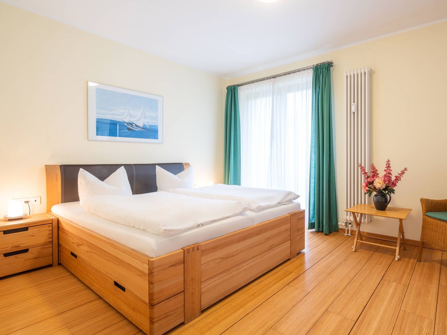 Kaiservillen Heringsdorf Ferienwohnung mit 1 Schlafzimmer und Balkon (D122) Insel Usedom - Schlafzimmer