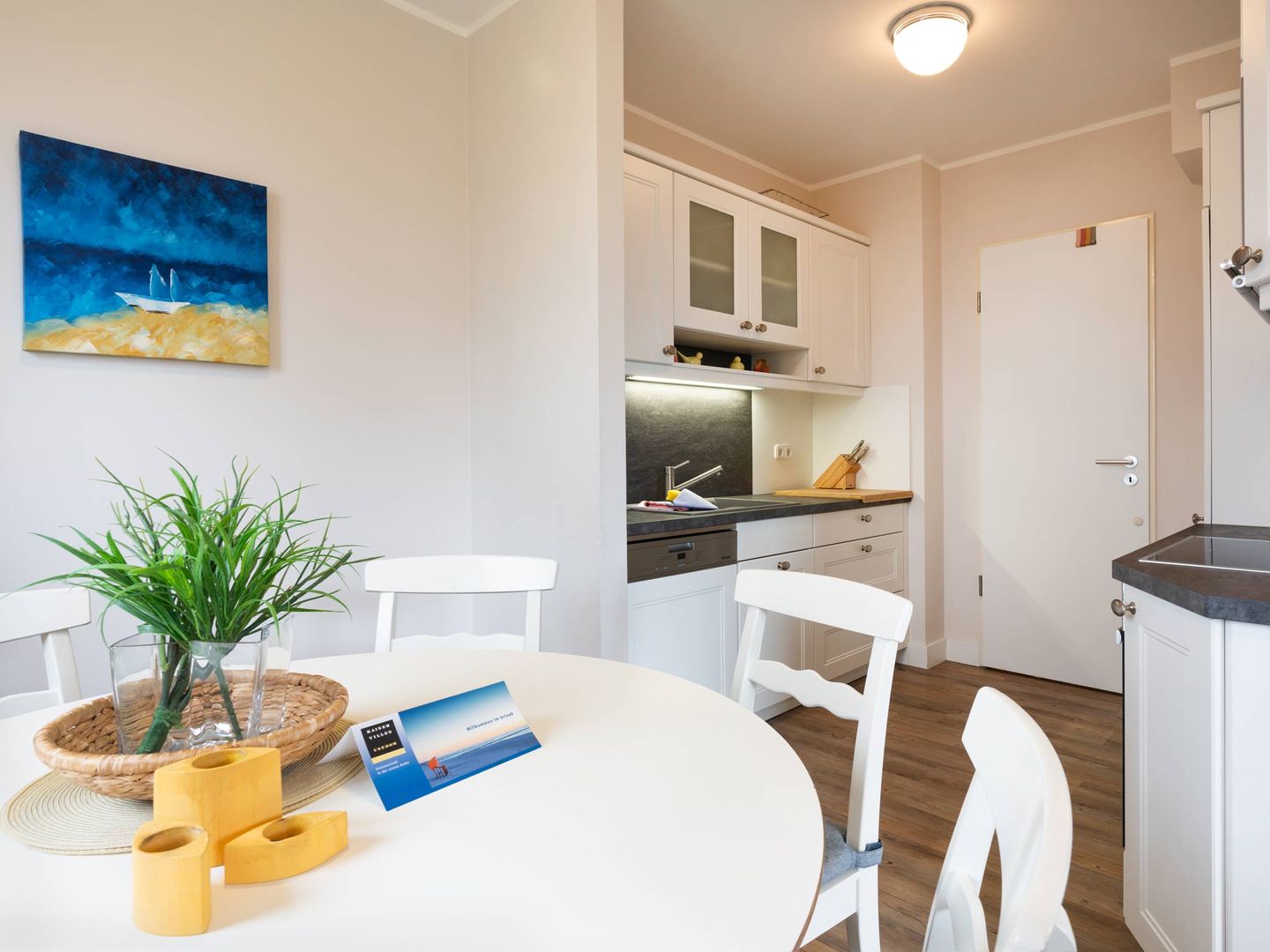 Kaiservillen Heringsdorf Ferienwohnung mit 2 Schlafzimmern und Balkon (D222) Insel Usedom - Küche / Küchenzeile