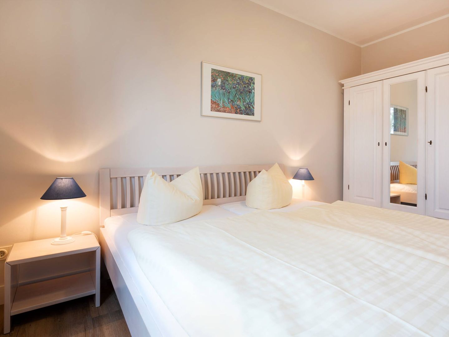 Kaiservillen Heringsdorf Ferienwohnung mit 2 Schlafzimmern und Balkon (D222) Insel Usedom - Schlafzimmer