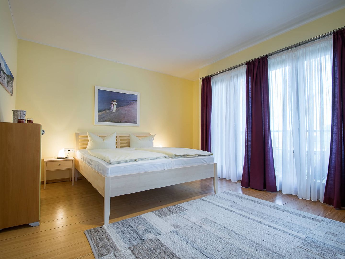 Kaiservillen Heringsdorf Ferienwohnung mit 1 Schlafzimmer und Balkon (DR4) Insel Usedom - Schlafzimmer