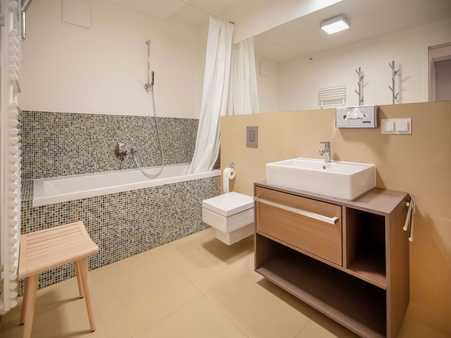 Dünenresidenz Prora Ferienwohnung mit Meerblick, 2 Schlafzimmern, Balkon und Sauna (NP/103) Insel Rügen - Badezimmer