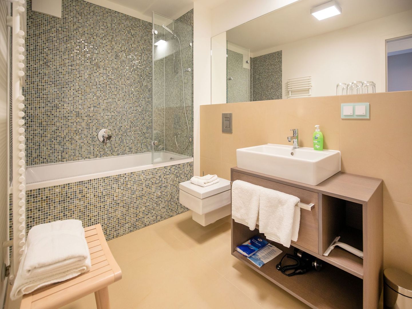 Dünenresidenz Prora Ferienwohnung mit Meerblick, 2 Schlafzimmern und Balkon (NP/115) Insel Rügen - Badezimmer