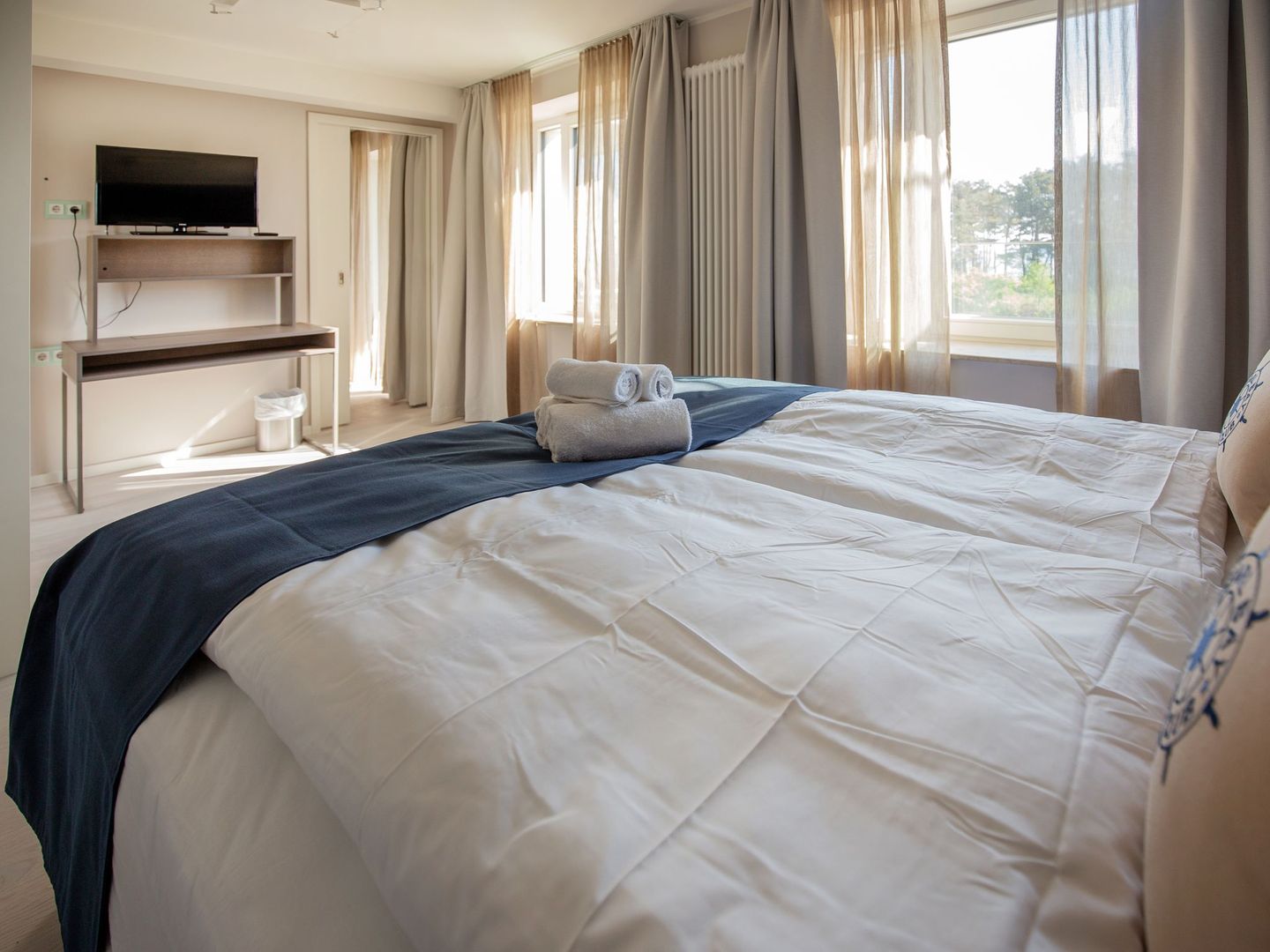 Dünenresidenz Prora Ferienwohnung mit Meerblick, 1 Schlafzimmer und Balkon (NP/212) Insel Rügen - Schlafzimmer