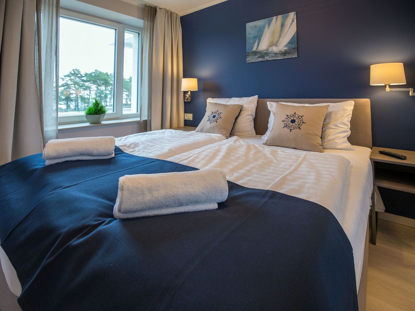 Dünenresidenz Prora Ferienwohnung mit Meerblick, 1 Schlafzimmer und Balkon (NP/213) Insel Rügen - Schlafzimmer