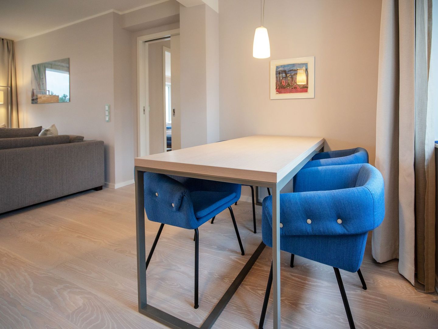 Dünenresidenz Prora Ferienwohnung mit Meerblick, 2 Schlafzimmern und Balkon (NP/311) Insel Rügen - Wohnzimmer