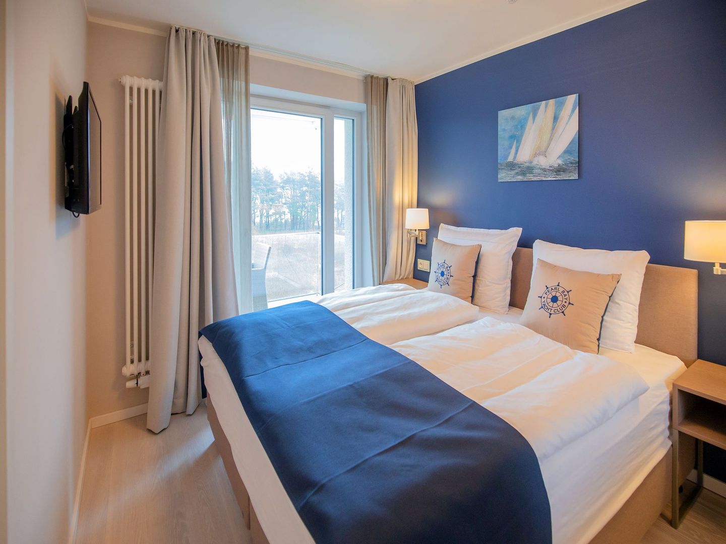 Dünenresidenz Prora Ferienwohnung mit Meerblick, 1 Schlafzimmer und Balkon (NP/321) Insel Rügen - Schlafzimmer