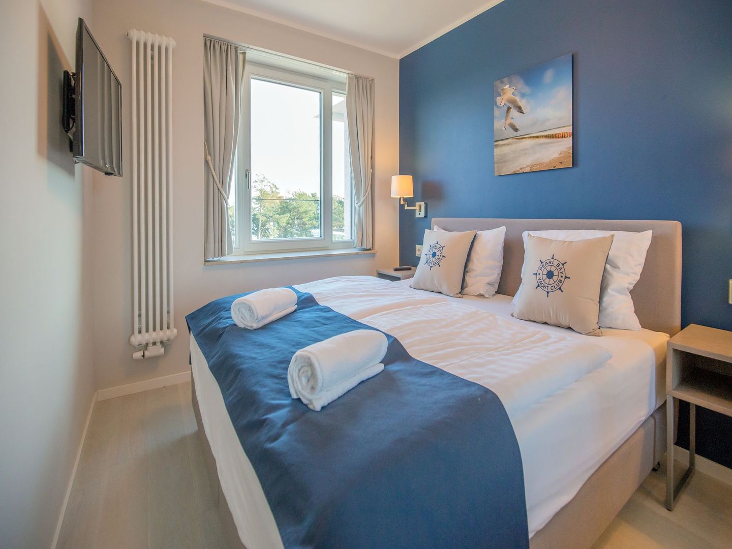 Dünenresidenz Prora Ferienwohnung mit Meerblick, 1 Schlafzimmer und Balkon (NP/401) Insel Rügen - Schlafzimmer