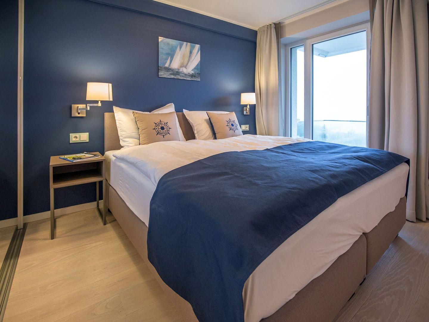 Dünenresidenz Prora Ferienwohnung mit Meerblick, 2 Schlafzimmern und Balkon (NP/403) Insel Rügen - Schlafzimmer