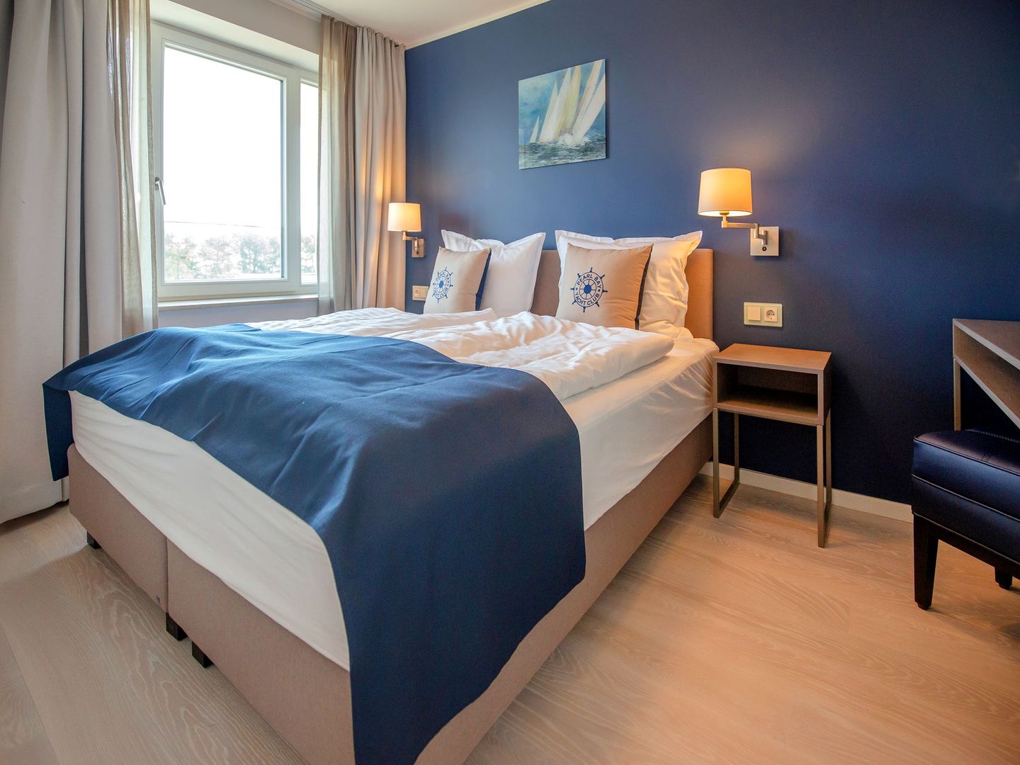 Dünenresidenz Prora Ferienwohnung mit Meerblick, 2 Schlafzimmern, Sauna und Balkon (NP/404) Insel Rügen - Schlafzimmer