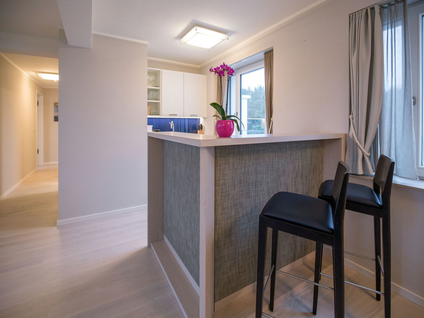 Dünenresidenz Prora Ferienwohnung mit Meerblick, 3 Schlafzimmern und Balkon (NP/406) Insel Rügen - Küche / Küchenzeile