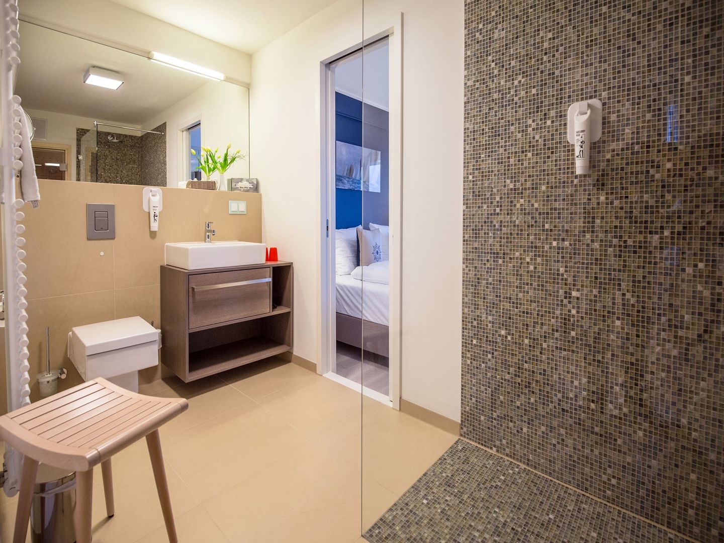 Dünenresidenz Prora Ferienwohnung mit Meerblick, 3 Schlafzimmern und Balkon (NP/406) Insel Rügen - Badezimmer