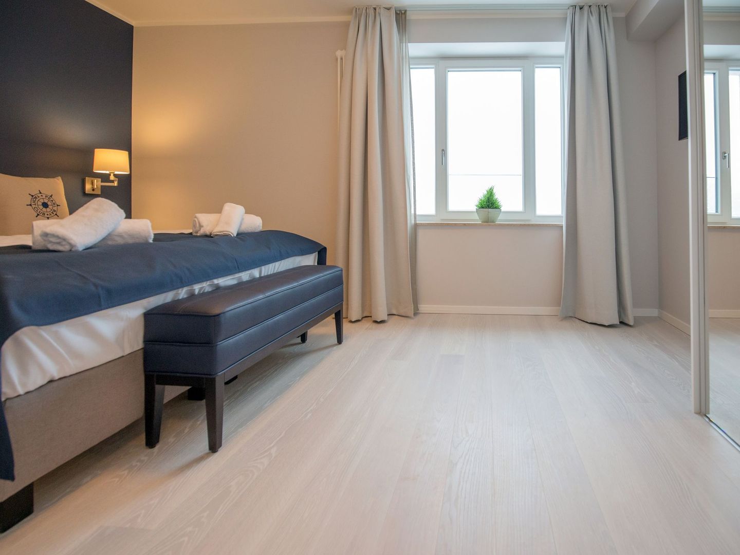 Dünenresidenz Prora Ferienwohnung mit Meerblick, 1 Schlafzimmer und Balkon (NP/421) Insel Rügen - Schlafzimmer