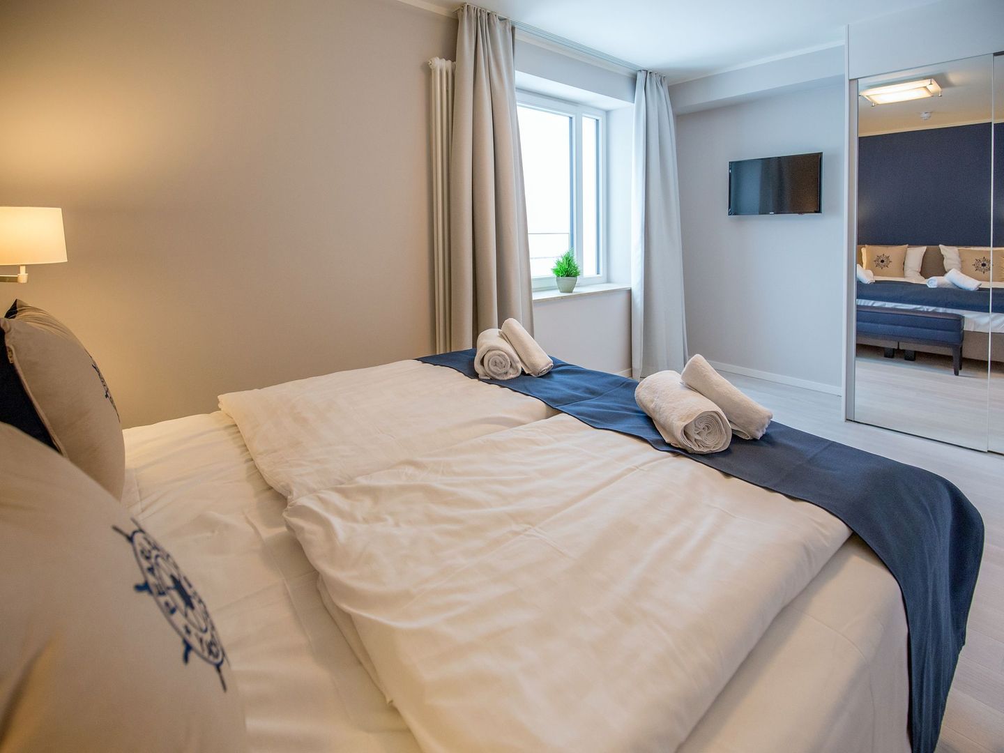 Dünenresidenz Prora Ferienwohnung mit Meerblick, 1 Schlafzimmer und Balkon (NP/421) Insel Rügen - Schlafzimmer