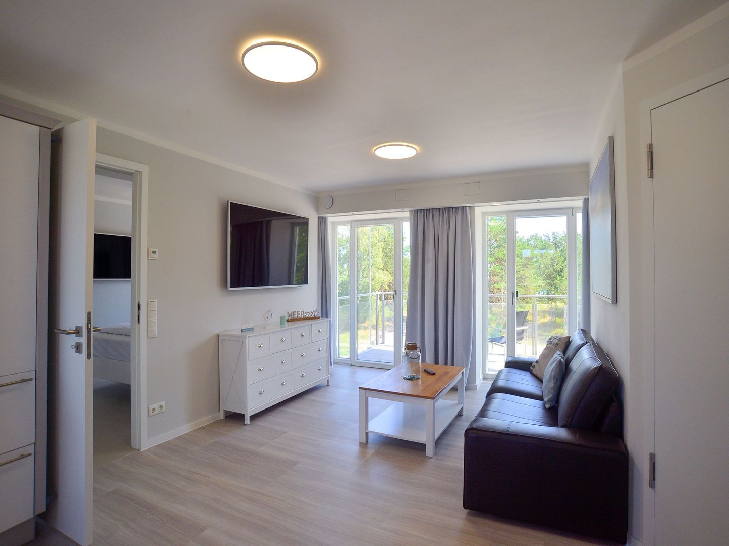 Dünenresidenz Prora Proradies Mitteldeck (B3/2.1) Insel Rügen - Wohnzimmer