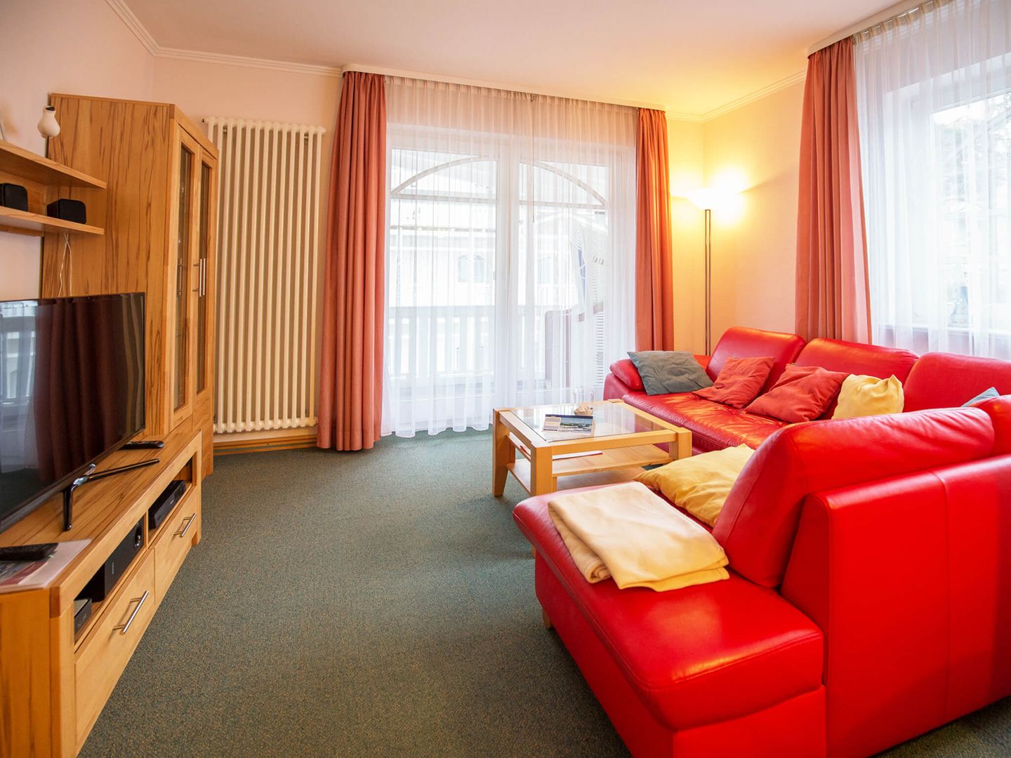 Strandvillen Binz Ferienwohnung mit 1 Schlafzimmer und Balkon (AH/625) Insel Rügen - Wohnzimmer