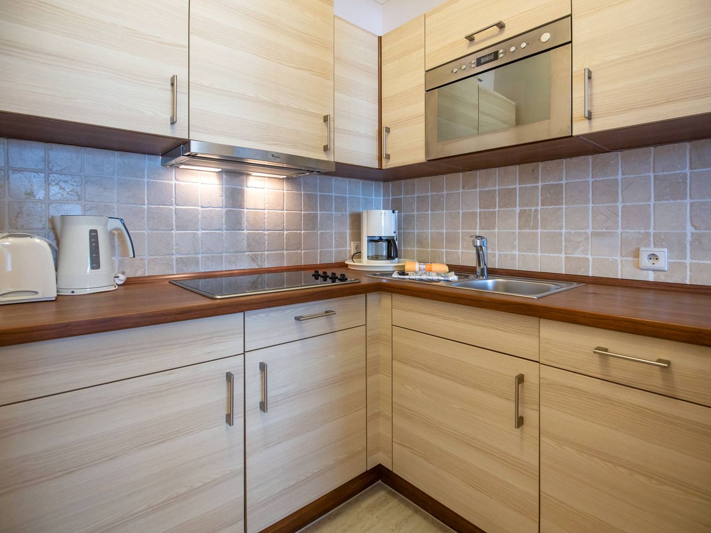 Strandvillen Binz Ferienwohnung mit 1 Schlafzimmer und Balkon (AH/627) Insel Rügen - Küche / Küchenzeile