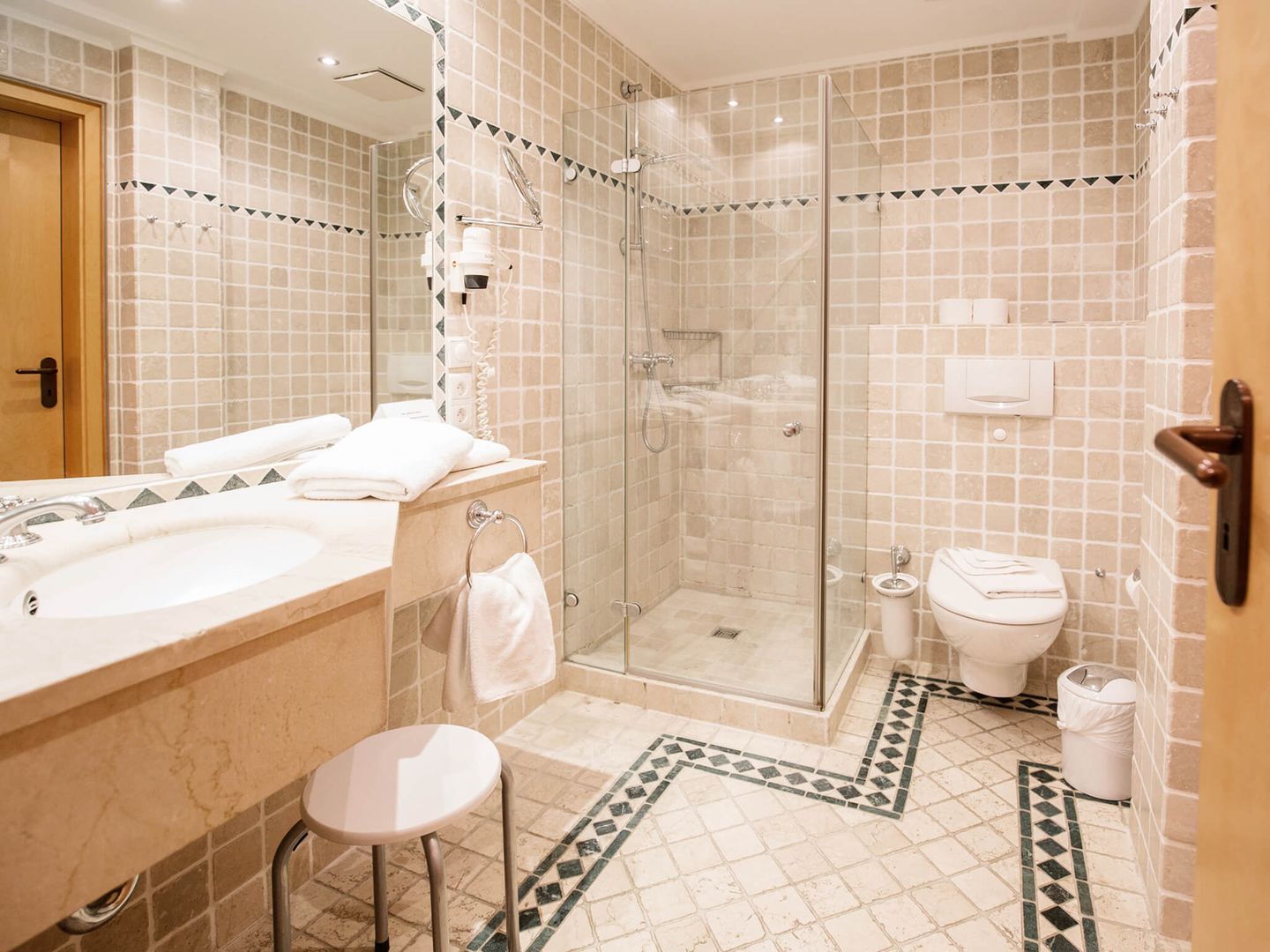 Strandvillen Binz Ferienwohnung mit 1 Schlafzimmer und Balkon (AH/628) Insel Rügen - Badezimmer