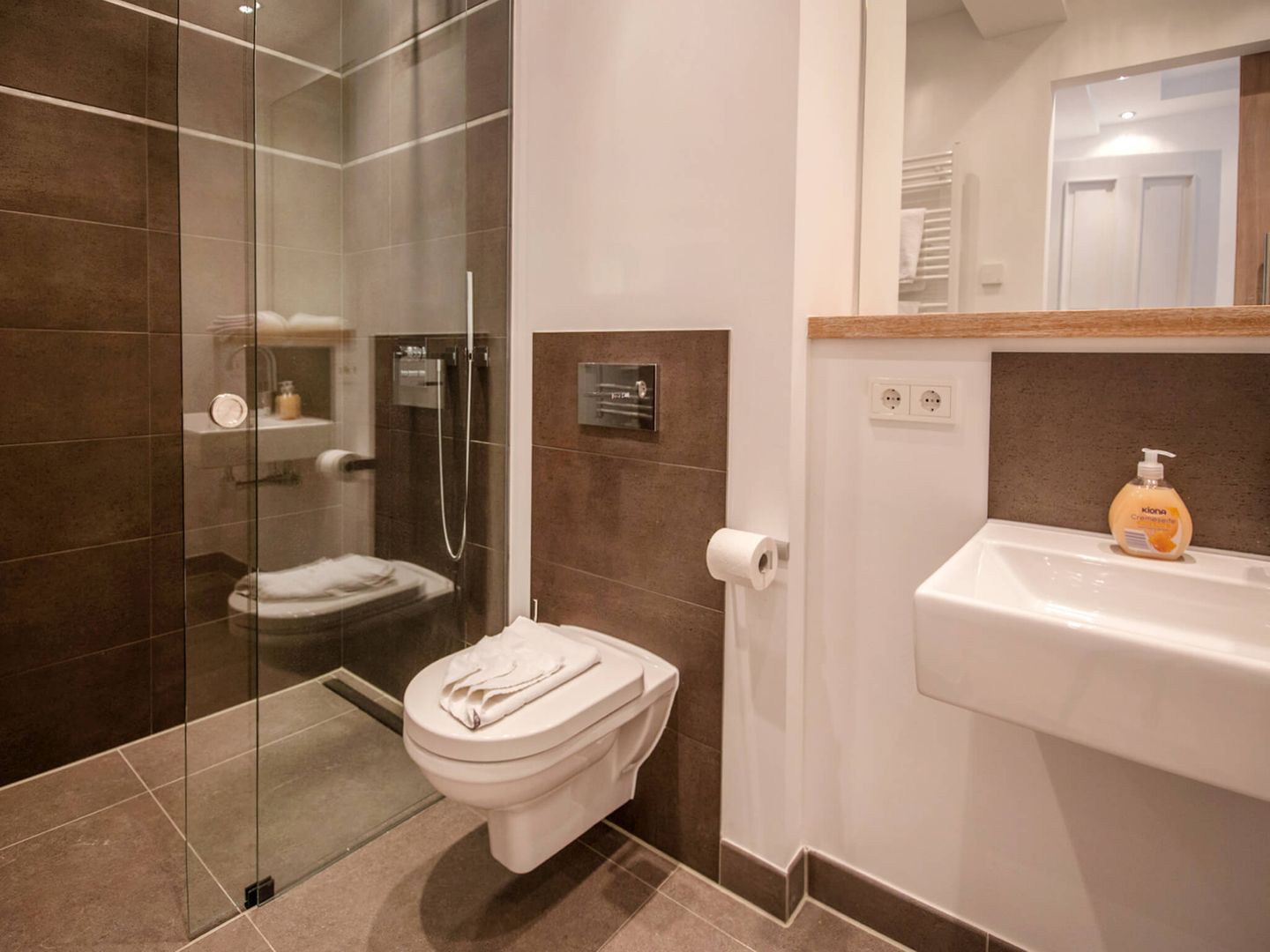 Strandvillen Binz Ferienwohnung mit 2 Schlafzimmern und Balkon (PVA/06) Insel Rügen - Badezimmer