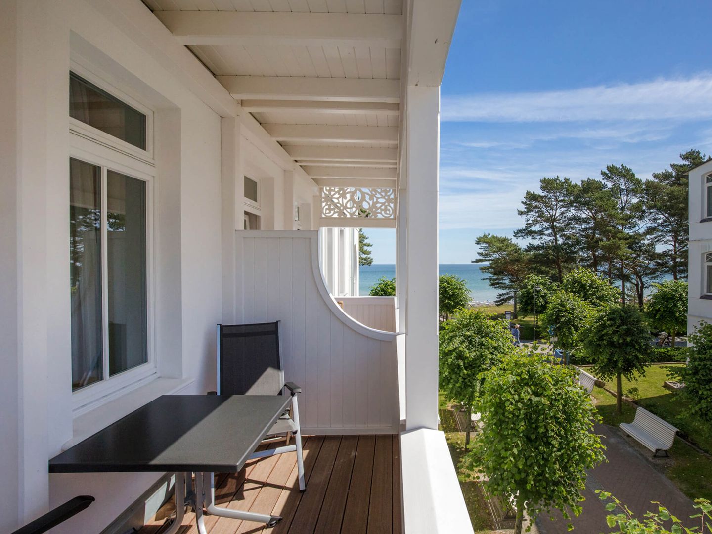 Strandvillen Binz Ferienwohnung mit 1 Schlafzimmer und Balkon (SV/004) Insel Rügen - Balkon