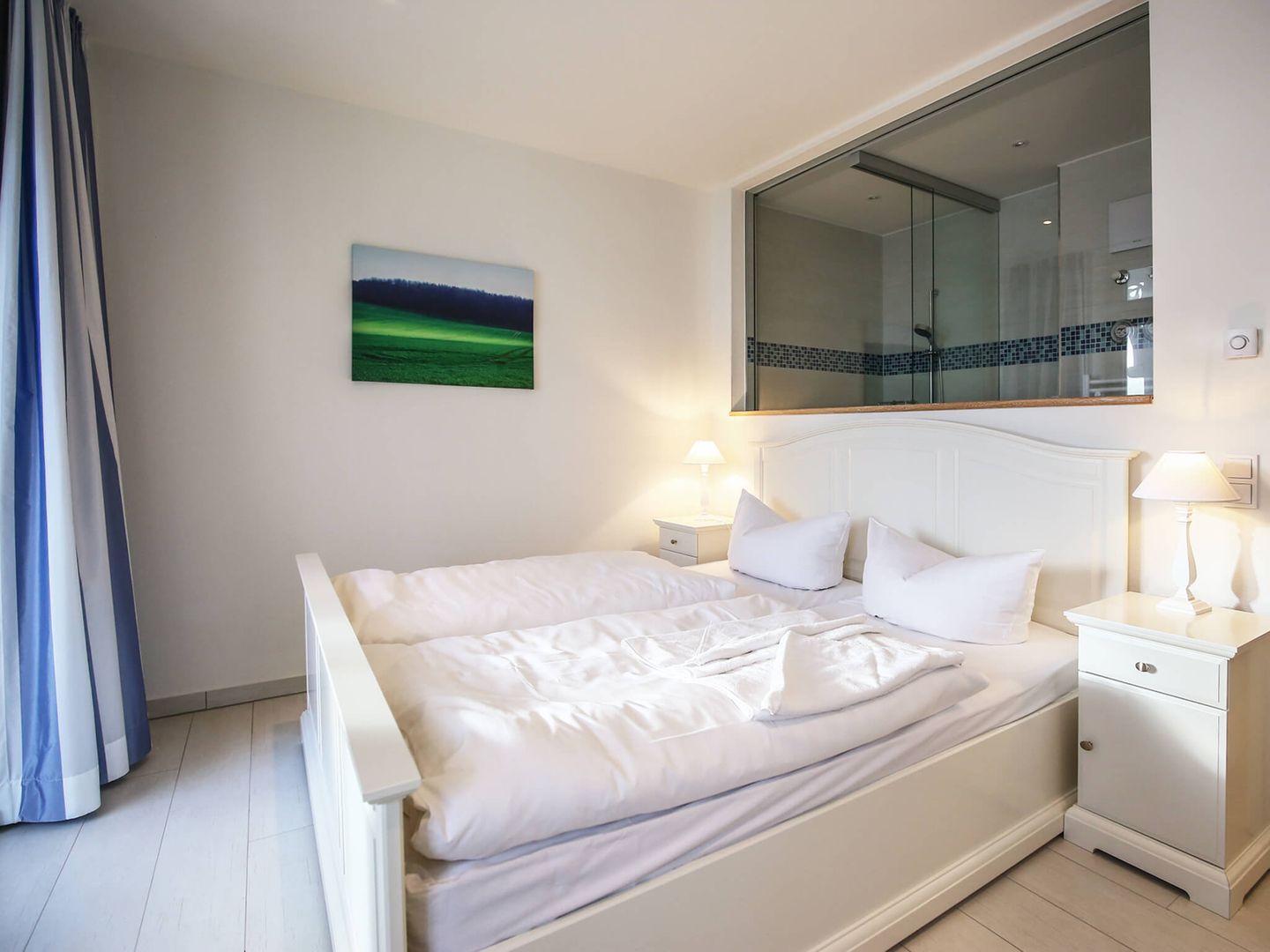 Strandvillen Binz Ferienwohnung mit Meerblick, 2 Schlafzimmern und Balkon (SV/008) Insel Rügen - Schlafzimmer