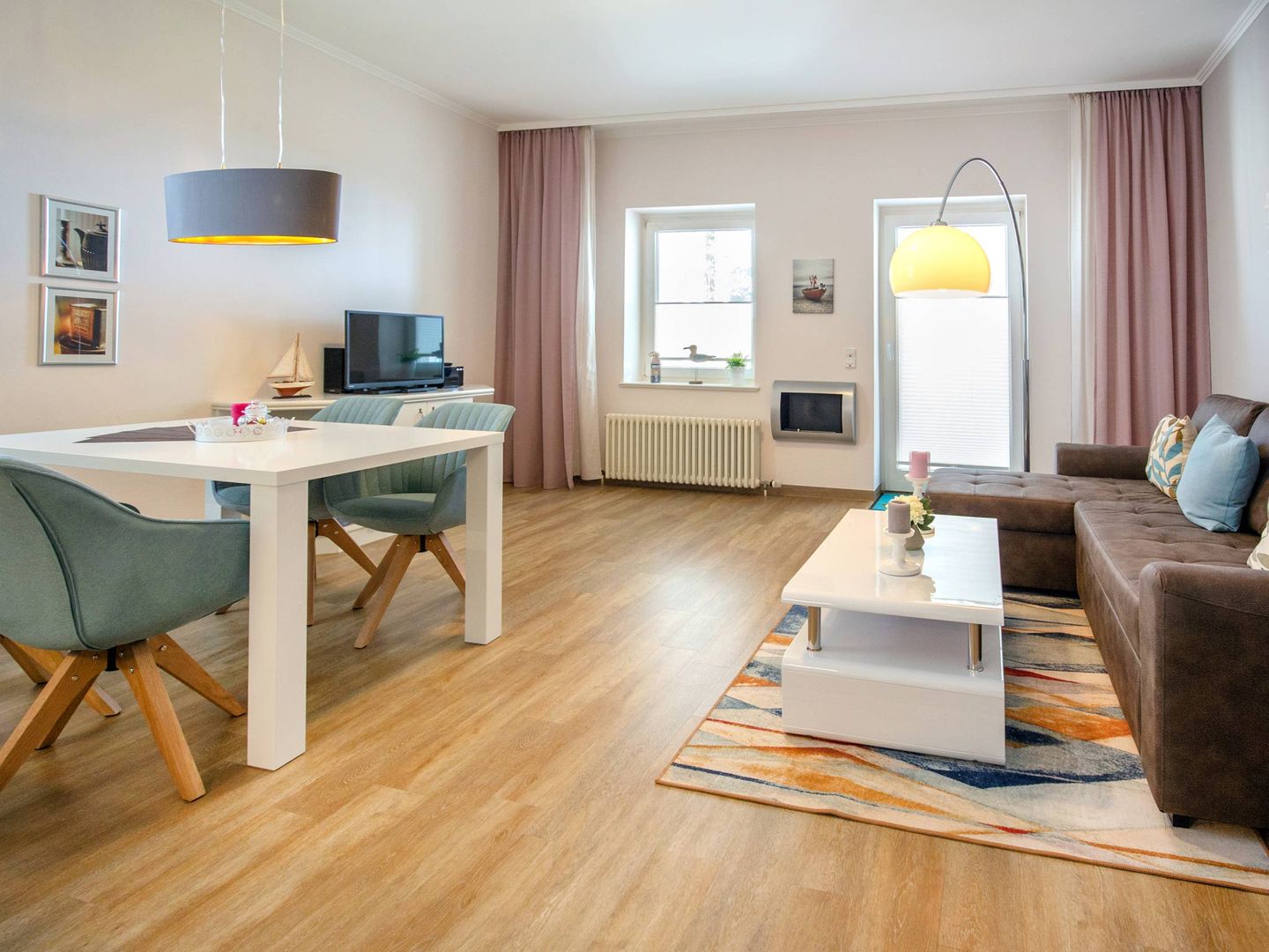 Strandvillen Binz Ferienwohnung mit Meerblick, 1 Schlafzimmer und Balkon (SV/606) Insel Rügen - Wohnzimmer