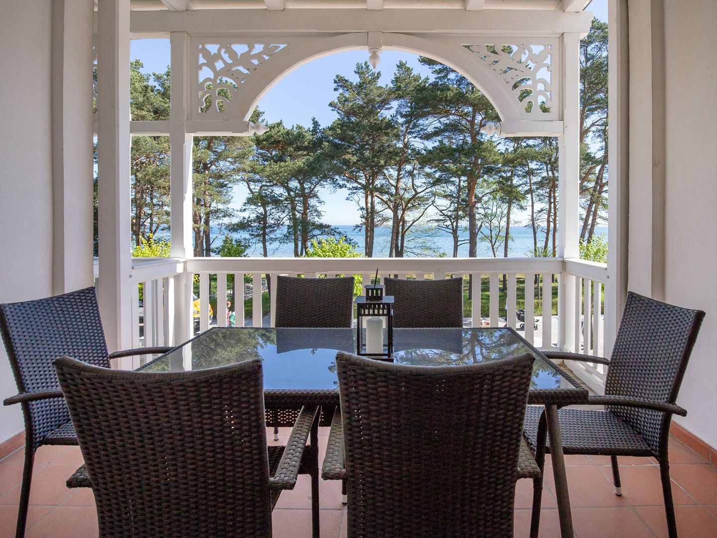 Strandvillen Binz Ferienwohnung mit Meerblick, 2 Schlafzimmern und Balkon (SV/607) Insel Rügen - Balkon
