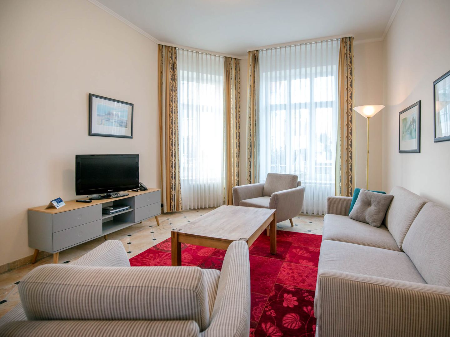 Strandvillen Binz Ferienwohnung mit 2 Schlafzimmern (SV/704) Insel Rügen - Wohnzimmer