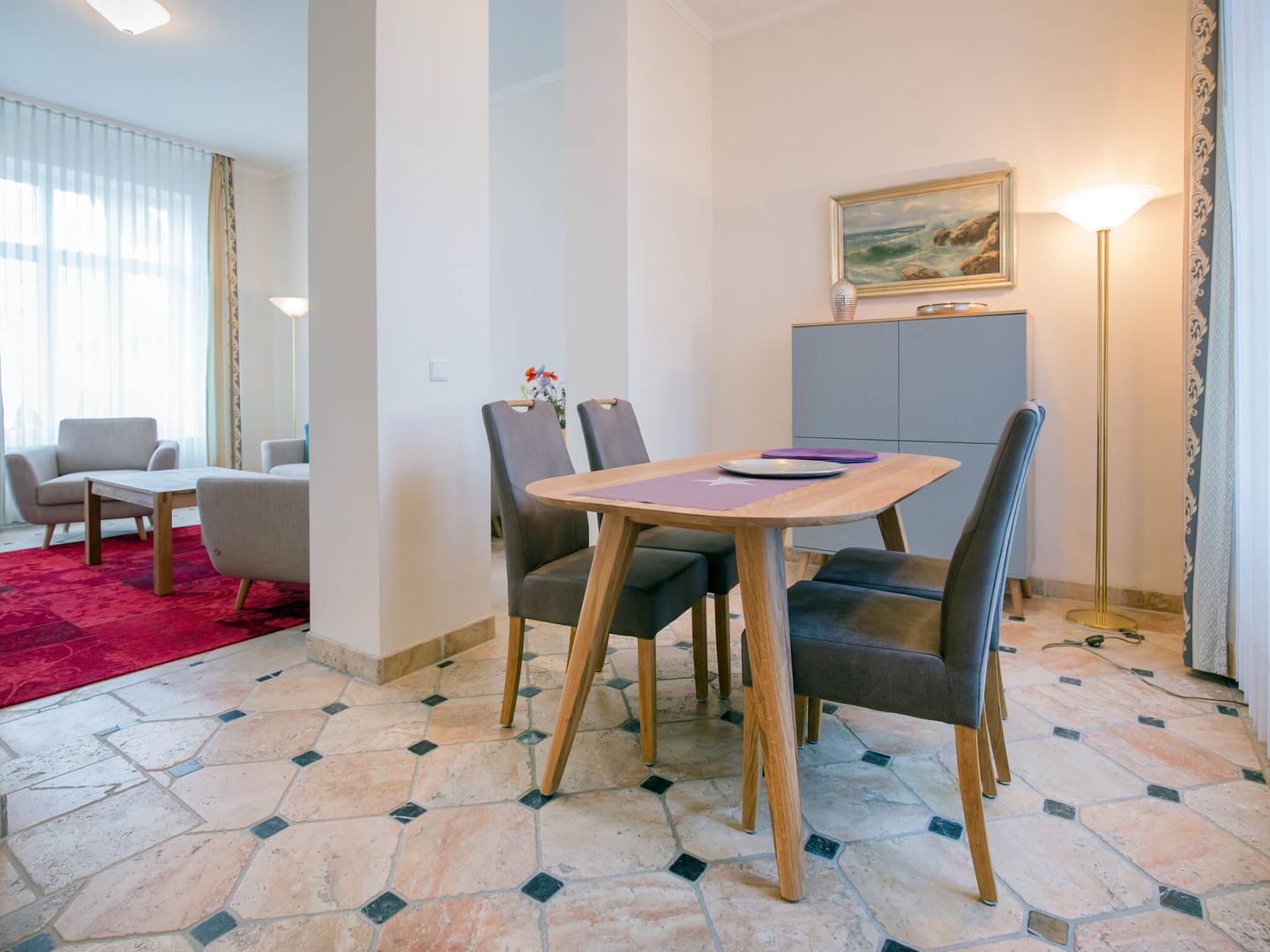 Strandvillen Binz Ferienwohnung mit 2 Schlafzimmern (SV/704) Insel Rügen - Wohnzimmer