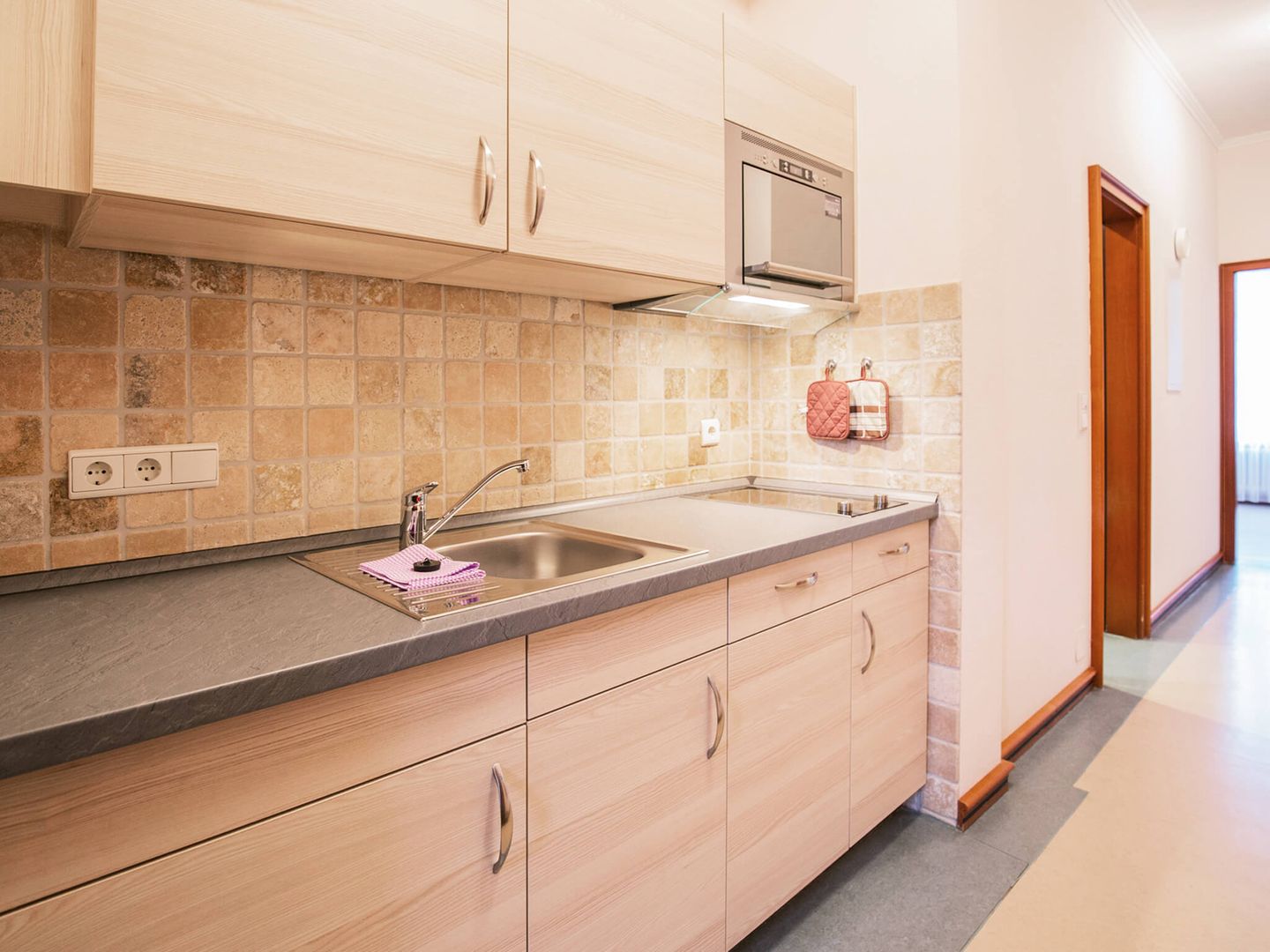 Strandvillen Binz Ferienwohnung mit Meerblick und 1 Schlafzimmer (SV/706) Insel Rügen - Küche / Küchenzeile