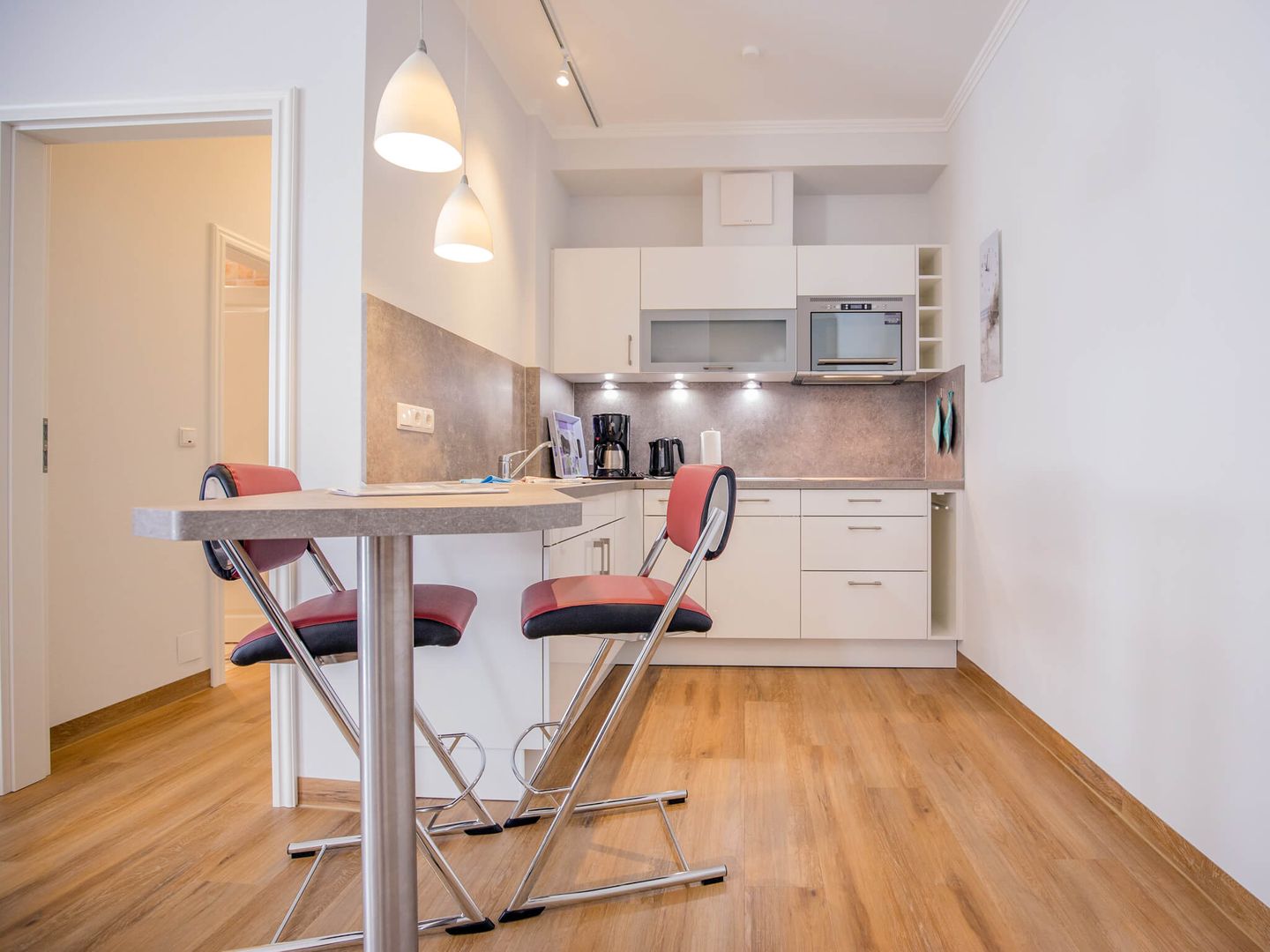 Strandvillen Binz Ferienwohnung mit Meerblick und 1 Schlafzimmer (SV/709) Insel Rügen - Küche / Küchenzeile