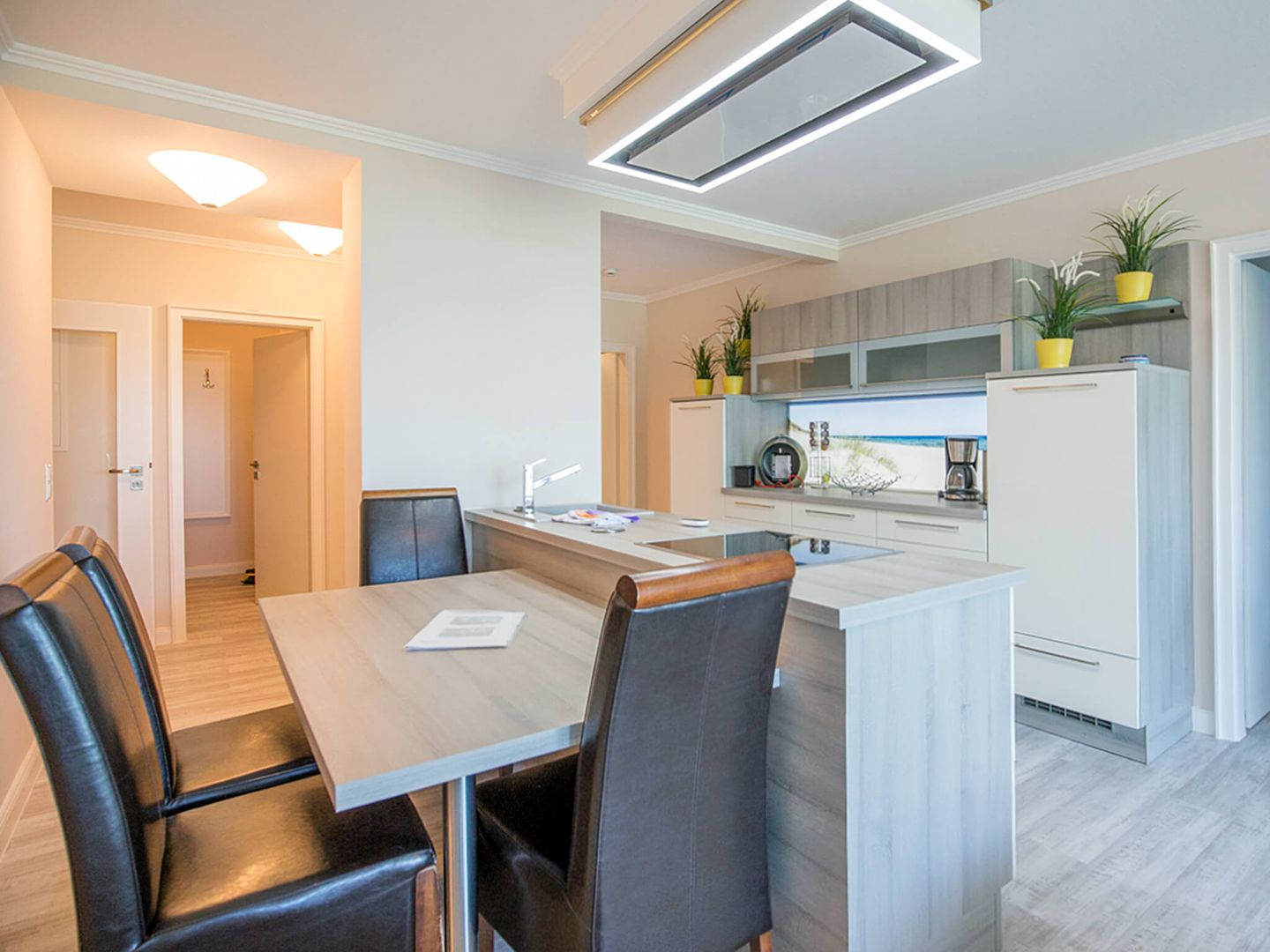 Strandvillen Binz Ferienwohnung mit Meerblick, 2 Schlafzimmern und Balkon (SV/714) Insel Rügen - Küche / Küchenzeile