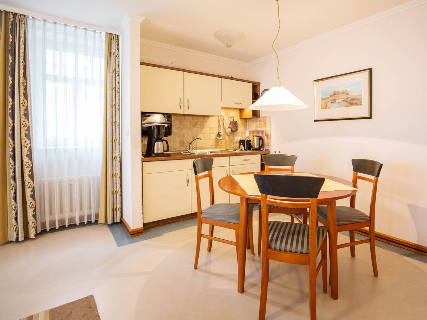 Strandvillen Binz Ferienwohnung mit Meerblick, 1 Schlafzimmer und Balkon (SV/752) Insel Rügen - Küche / Küchenzeile