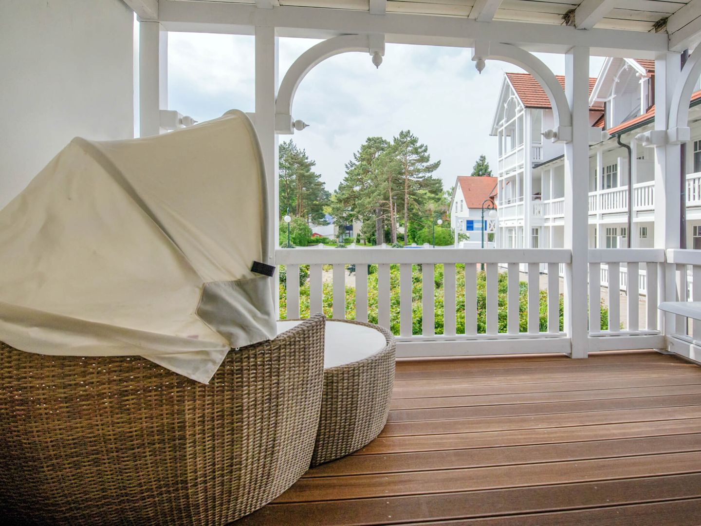 Strandvillen Binz Ferienwohnung mit 2 Schlafzimmern und Balkon (SV/755) Insel Rügen - Balkon