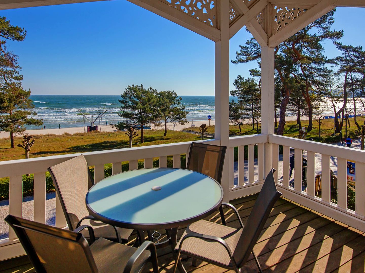 Strandvillen Binz Ferienwohnung mit Meerblick, 1 Schlafzimmer und Balkon (SV/757) Insel Rügen - Balkon