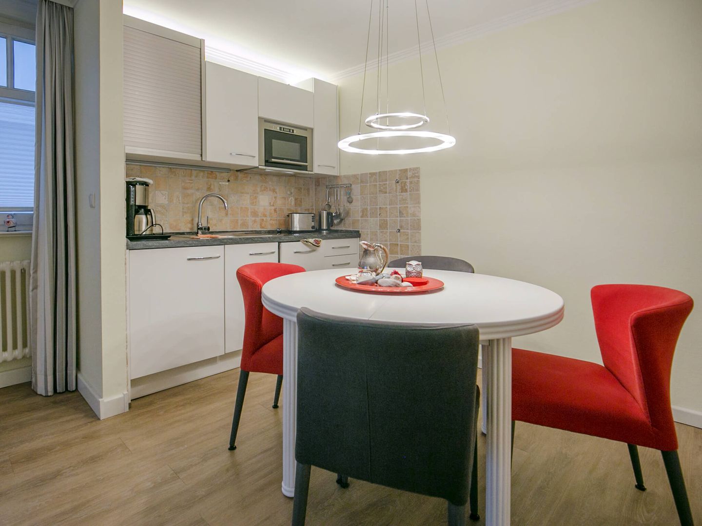 Strandvillen Binz Ferienwohnung mit Meerblick, 1 Schlafzimmer und Balkon (SV/762) Insel Rügen - Küche / Küchenzeile