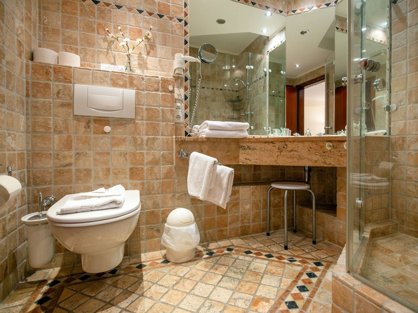 Strandvillen Binz 1-Raum-Ferienwohnung mit Meerblick und Balkon (SV/763) Insel Rügen - Badezimmer