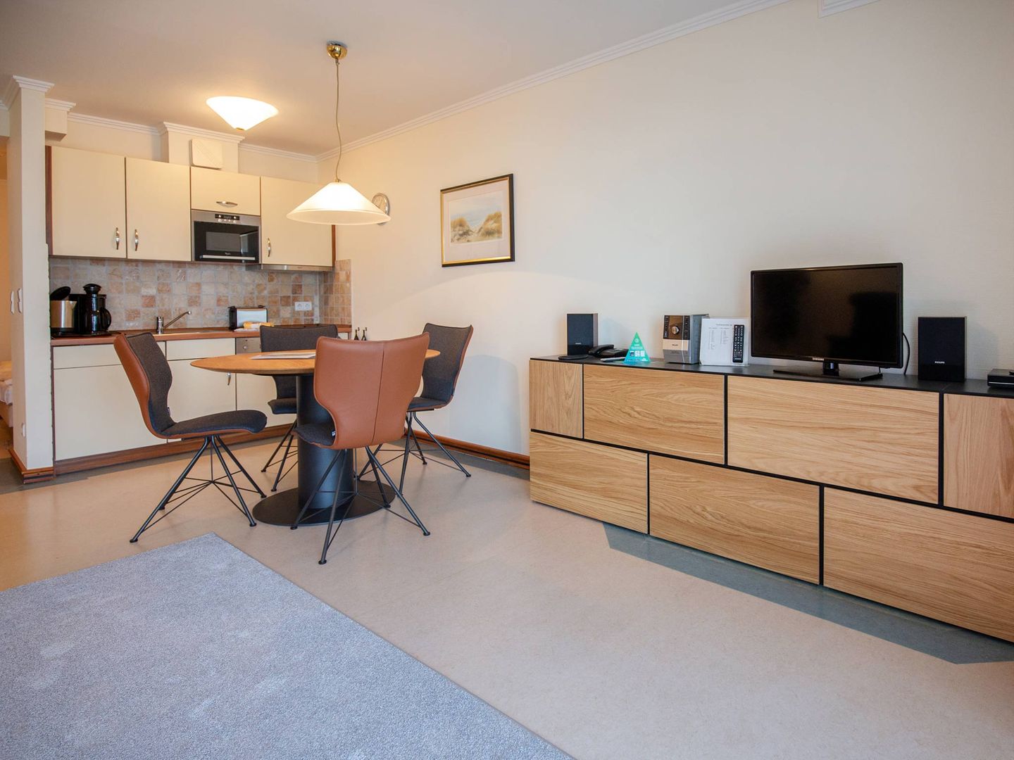 Strandvillen Binz 1-Raum-Ferienwohnung mit Meerblick und Balkon (SV/763) Insel Rügen - Küche / Küchenzeile