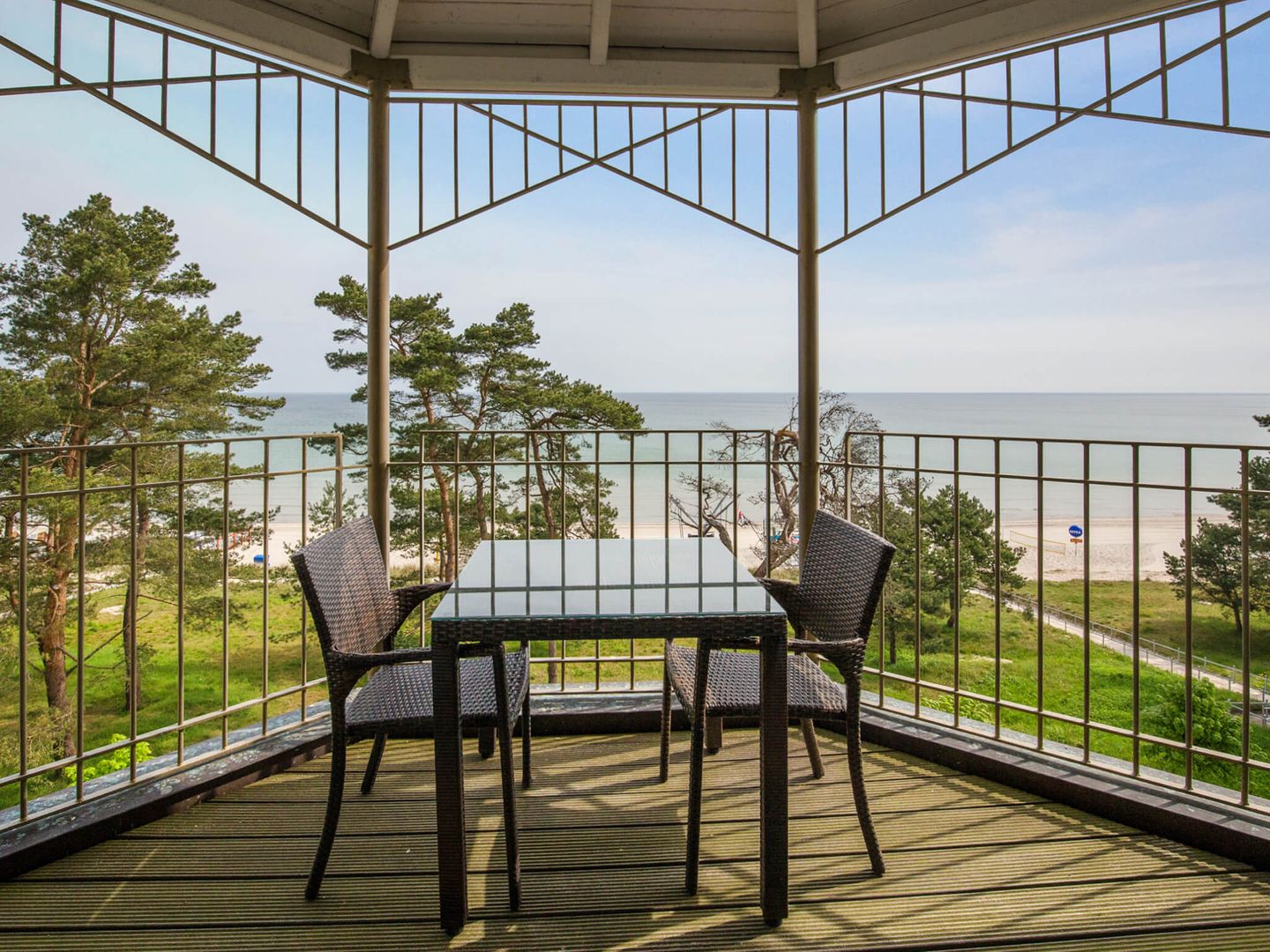 Strandvillen Binz Ferienwohnung mit Meerblick, 2 Schlafzimmern und Balkon (SV/768) Insel Rügen - Balkon