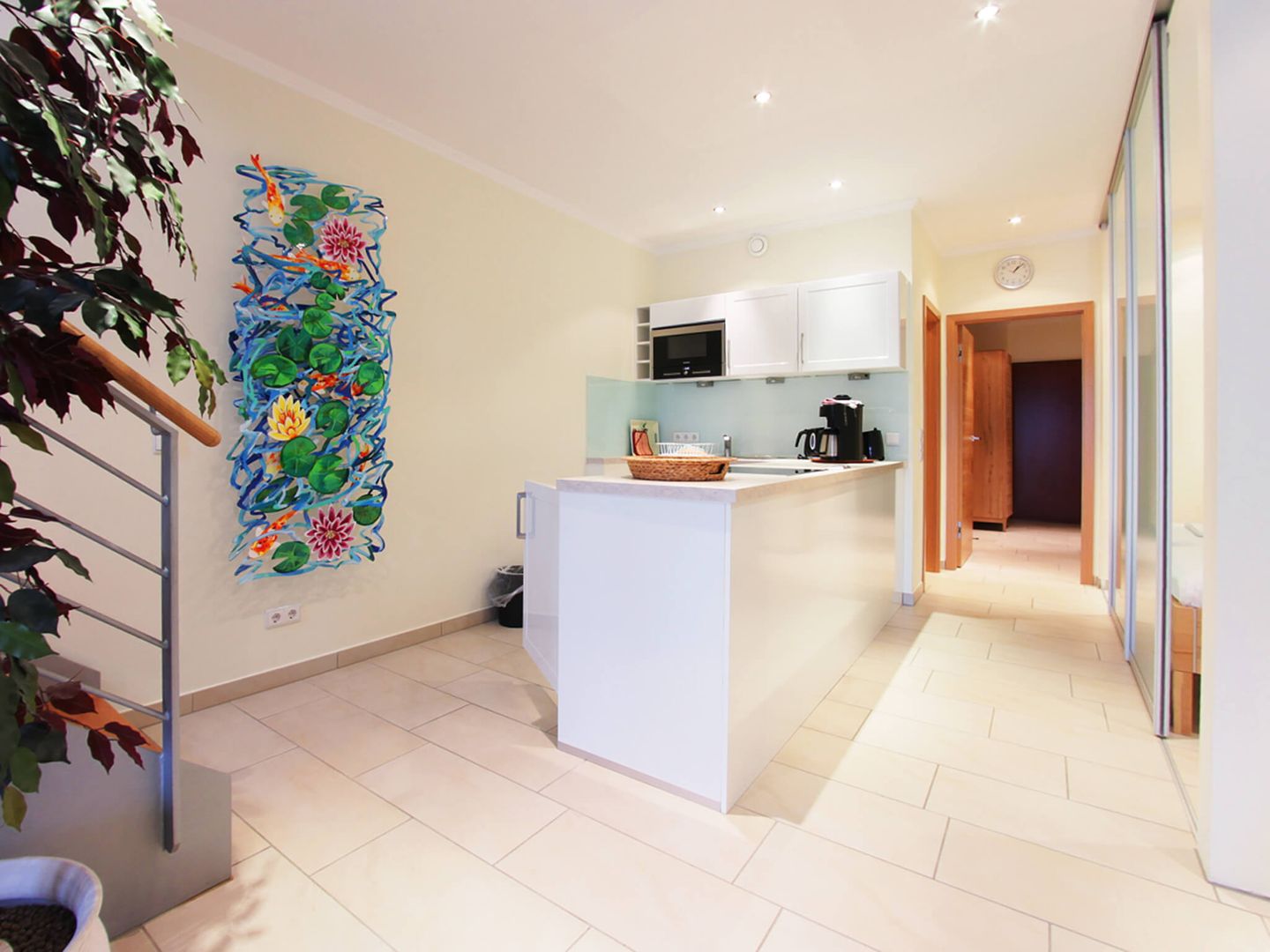 Strandvillen Binz Ferienwohnung mit Meerblick, 2 Schlafzimmern und Balkon (SV/768) Insel Rügen - Küche / Küchenzeile