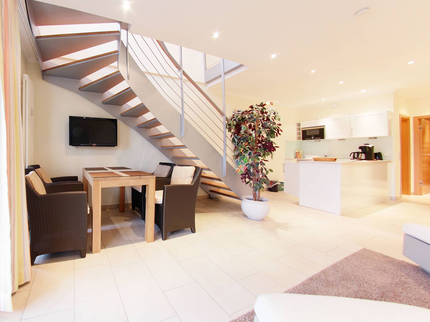 Strandvillen Binz Ferienwohnung mit Meerblick, 2 Schlafzimmern und Balkon (SV/768) Insel Rügen - Küche / Küchenzeile