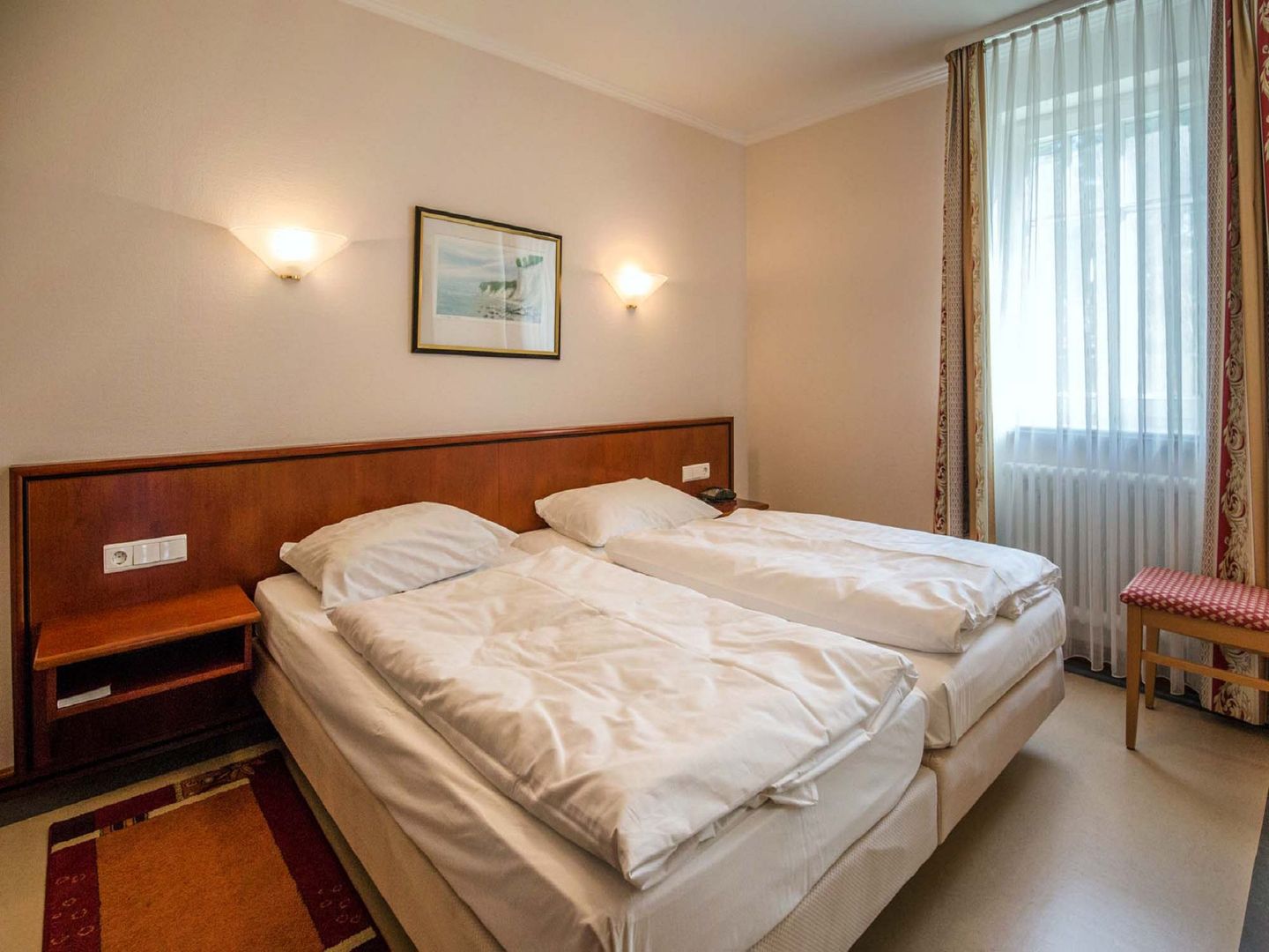 Dünenpark Binz Komfort Ferienwohnung mit 1 Schlafzimmer und Terrasse im Erdgeschoss (027) Insel Rügen - Schlafzimmer