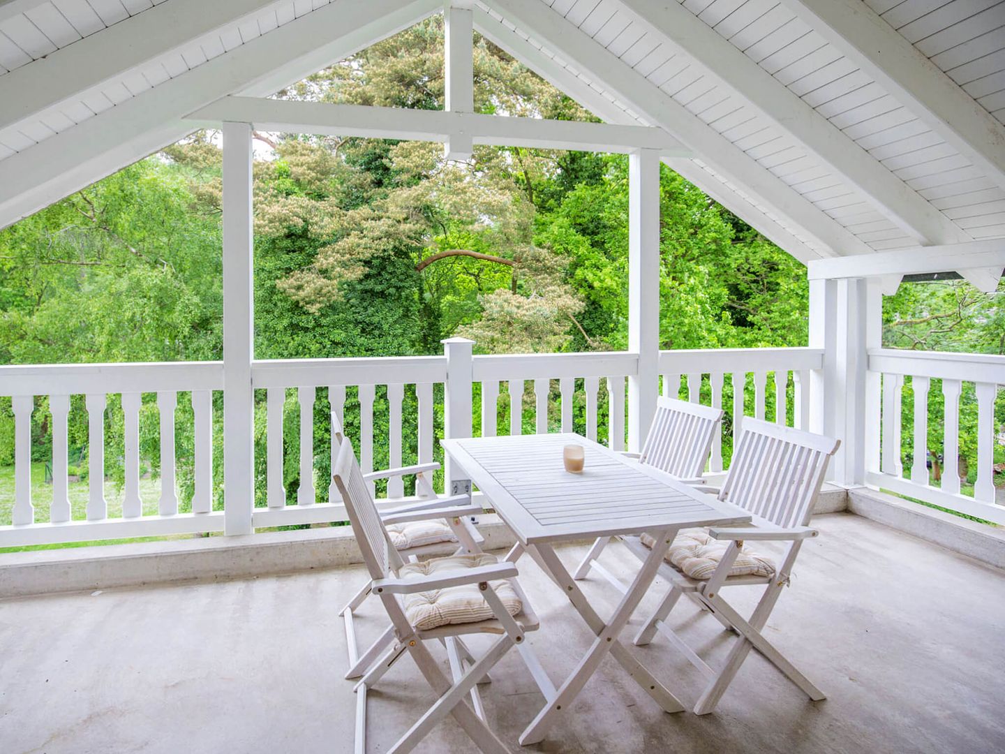 Dünenpark Binz Komfortplus 1-Raum-Ferienwohnung mit Balkon im Dachgeschoss (095) Insel Rügen - Balkon
