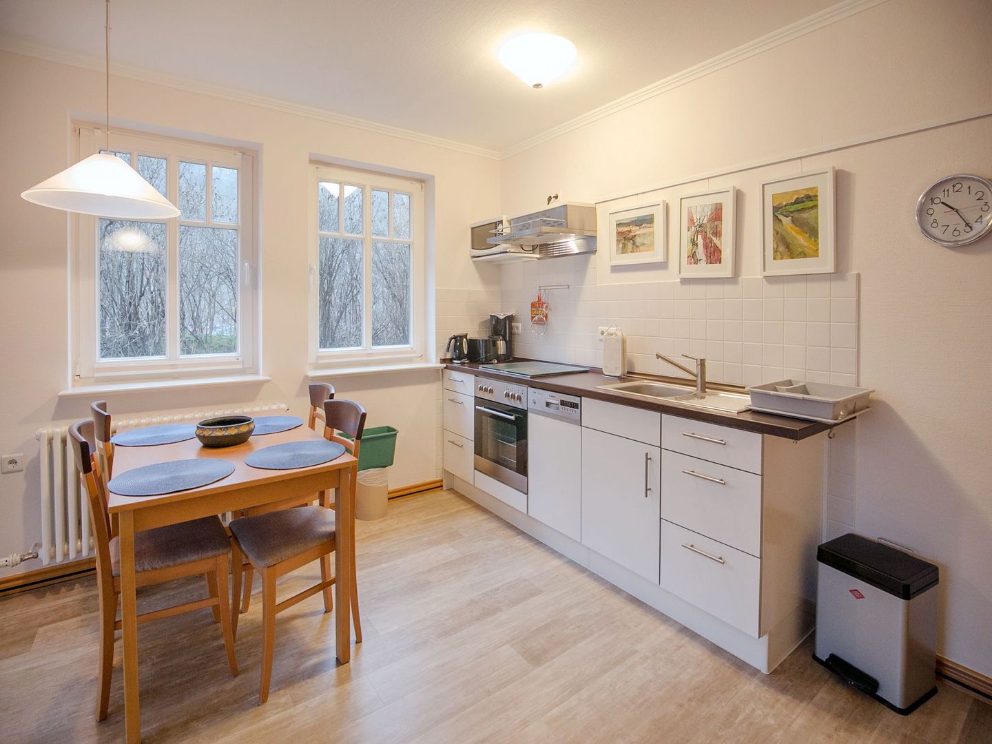 Dünenpark Binz Komfort Ferienwohnung mit 1 Schlafzimmer und Terrasse im Erdgeschoss (097) Insel Rügen - Küche / Küchenzeile